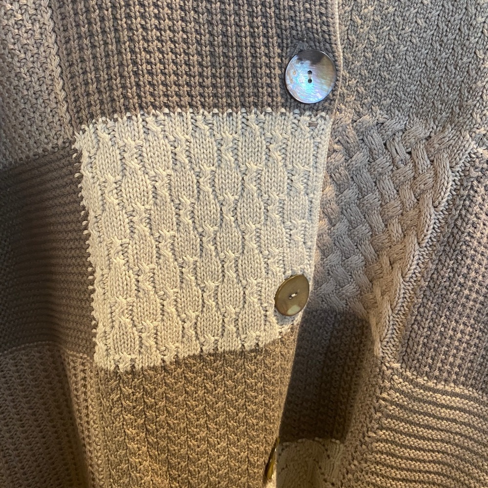 The Tog Shop Beige Patchwork Style Button Up Woma… - image 3